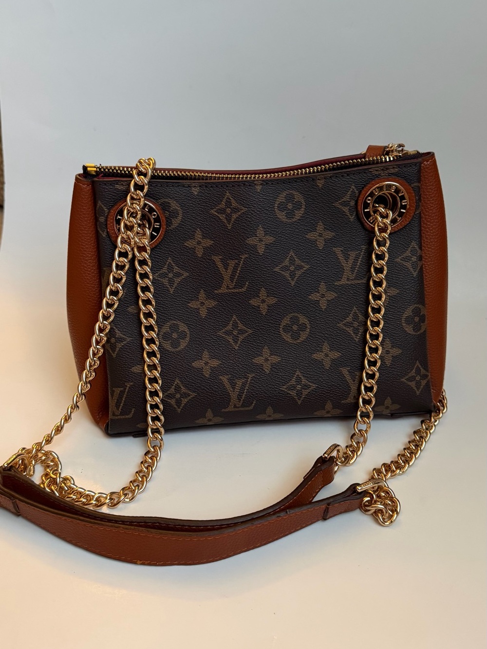 Louis Vuitton Brown Surene BB Monogram CANVAS Shoulder Bag